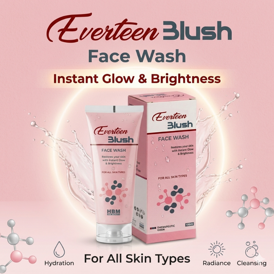 Everteen Blush Brightening Face Wash – Instant Glow & Radiant Skin | For All Skin Types (100ml)