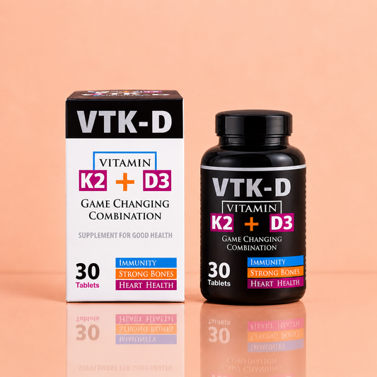 VTK-D Vitamin K2 + D3 Tablets | Bone Health, Immunity & Heart Support